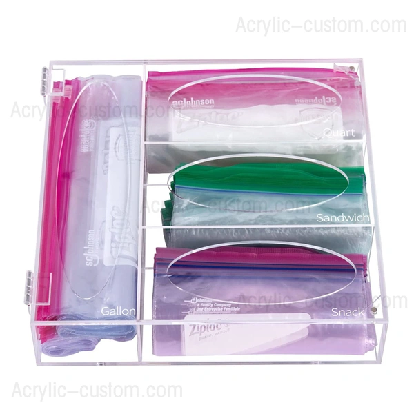 Transparent Acrylic Desktop Storage Box, Cosmetic Mask Snack Organizer For  Home And Office