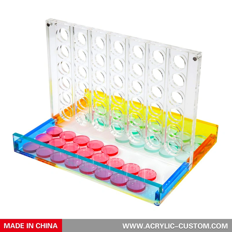 4列のアクリルゲーム-ルーサイトコネクトフォーゲームセット