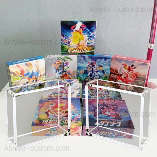 Boîte de rappel de carte de liste Pokemon, vitrine en acrylique, vitrine  d'exposition anti-poussière, affichage de cadre, édition limitée -  AliExpress