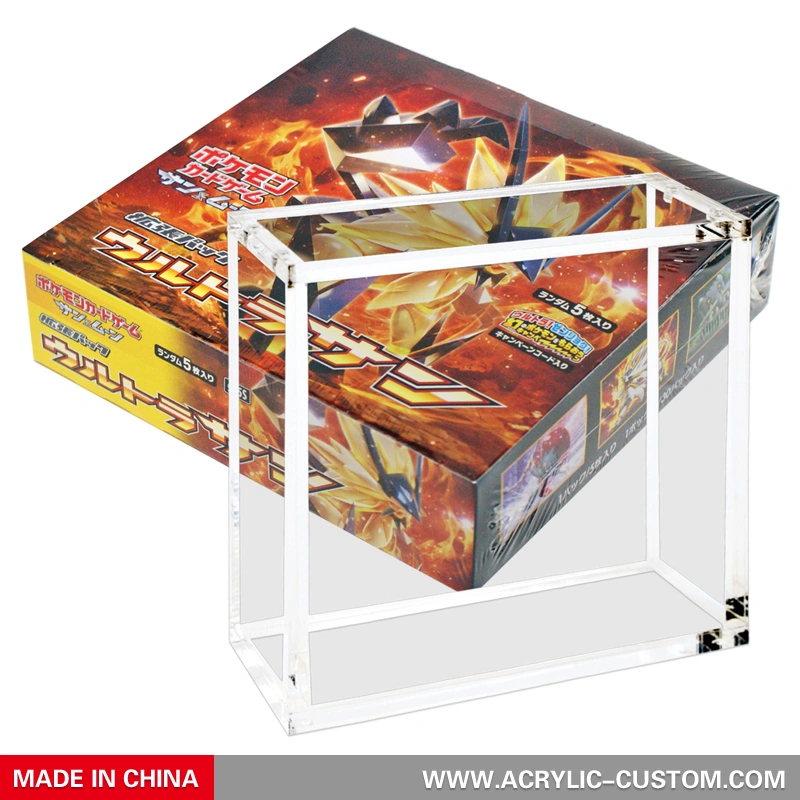 Pokemon Card Game Display Acrylic Booster Box Protective Case