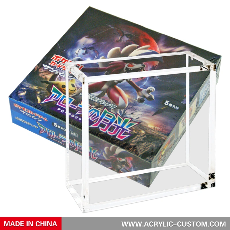Pokemon Card Game Display Acrylic TCG Booster Protective Case