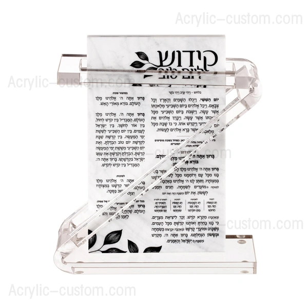 titular de kiddush lucita, juego de tarjetas de banco