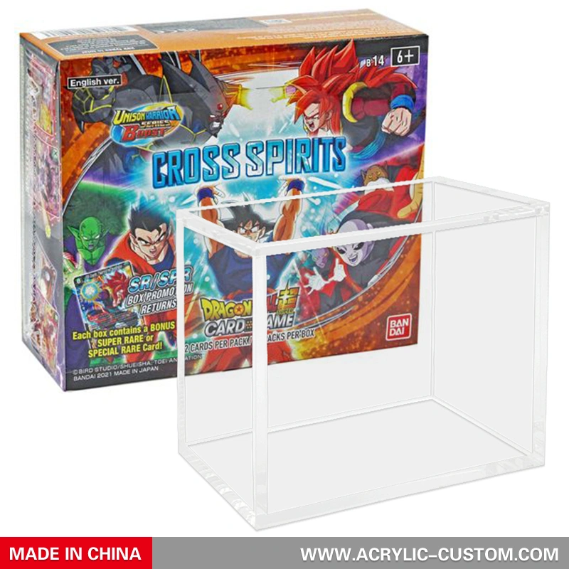 Cross Spirits Acrylic Booster Box Dragon Ball Super Magnetic Display Case