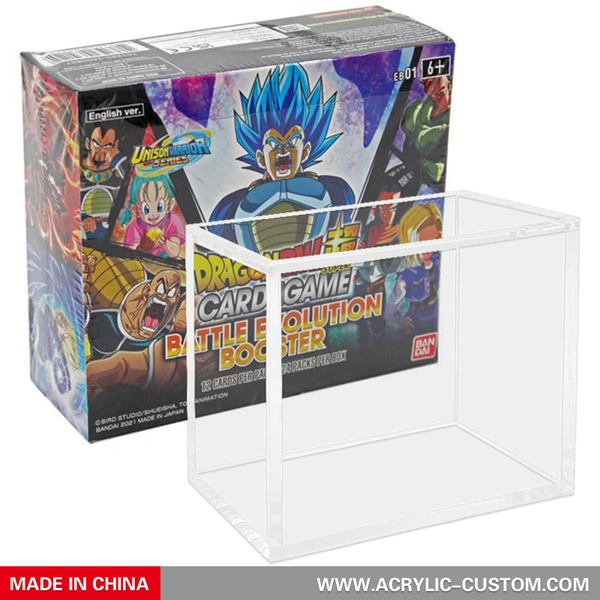 acrílico dragon ball super booster imán caja juego vitrinas