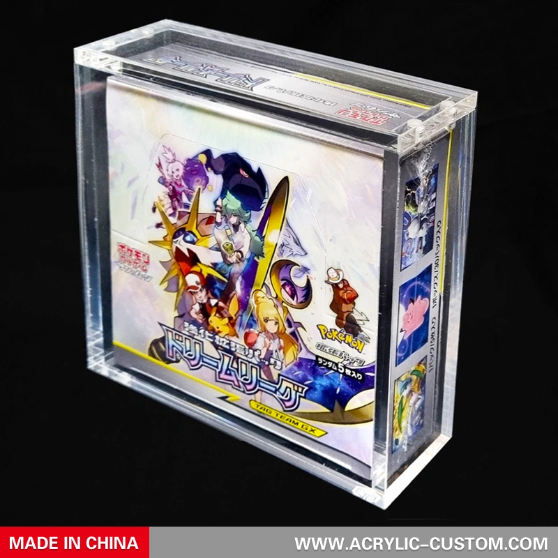 Pokemon Trading Card Booster Box Display Magnetic Acrylic Case