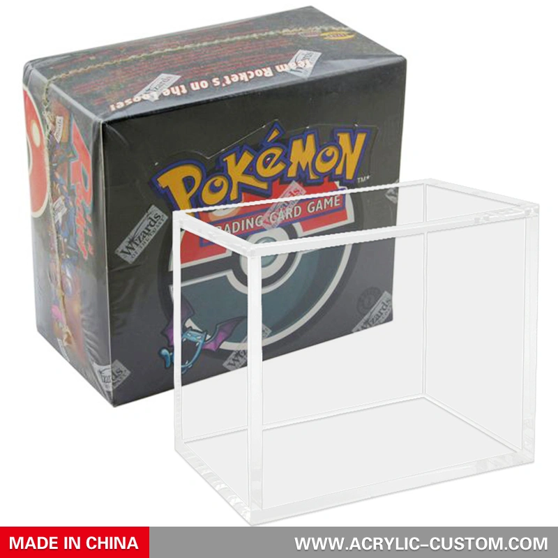 Acrylic Pokemon Display Case - Pokemon Booster Box Protector Case