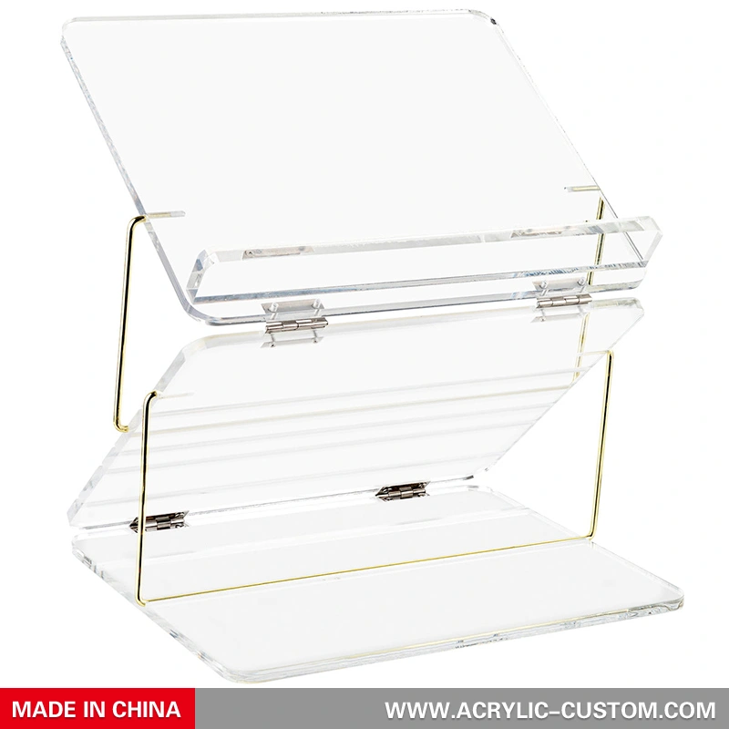 折りたたみ式本棚テーブルトップルーサイトシュテンダースタンディングアクリルブックスタンド