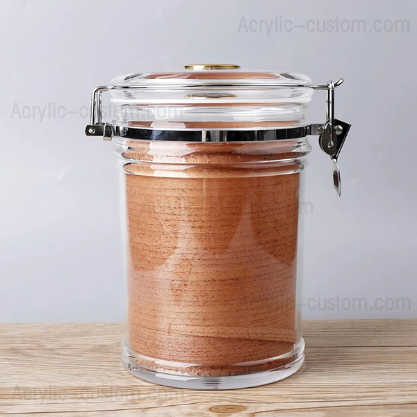 杉の木の裏地が付いた葉巻アクリルヒュミドールジャー-アクリルヒュミドール