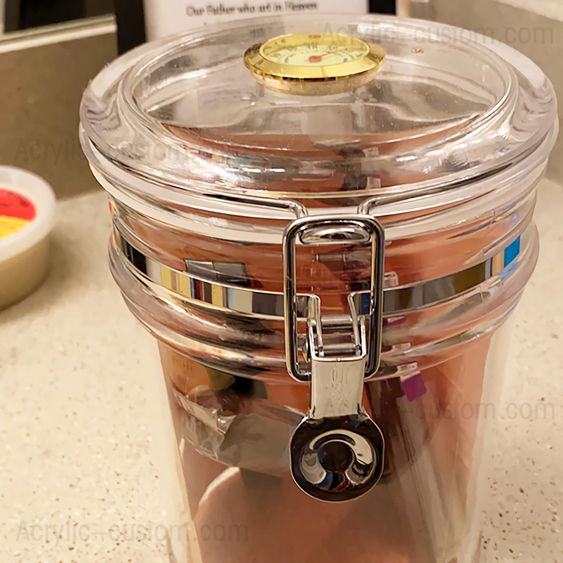 杉の木の裏地が付いた葉巻アクリルヒュミドールジャー-アクリルヒュミドール