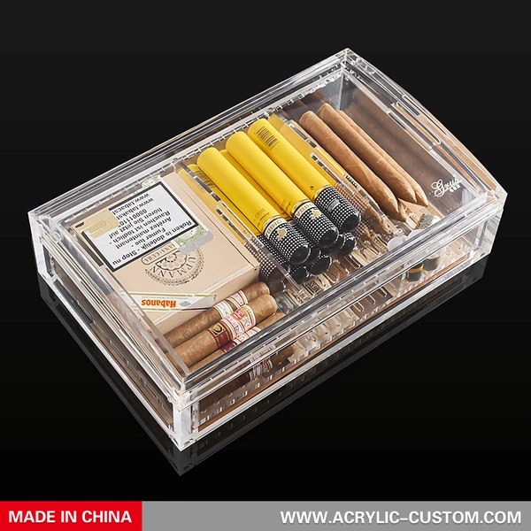 アクリルヒュミドール-クリアシガーヒュミドールケース