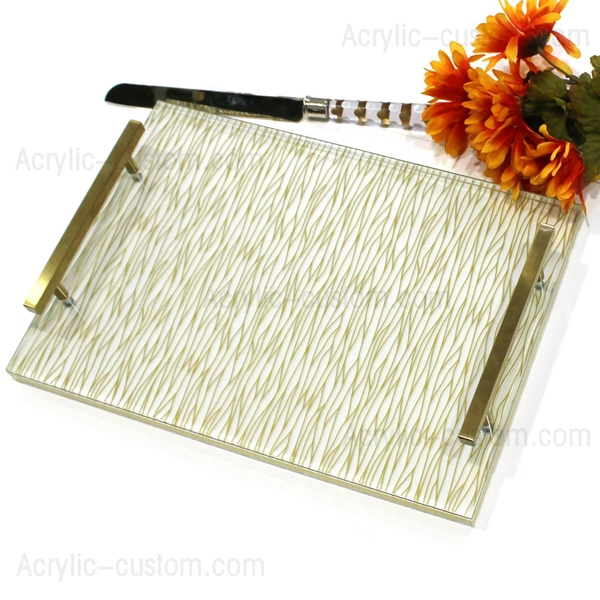 Challah Board Acrylic Tray - Lucite Challah Board