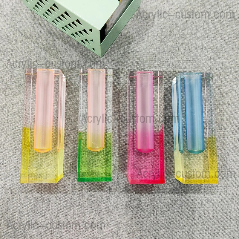Rainbow Acrylic Vase - Decor Acrylic Flower Vases
