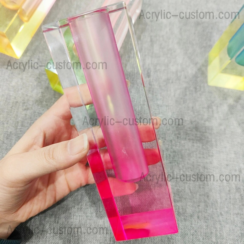 Rainbow Acrylic Vase - Decor Acrylic Flower Vases