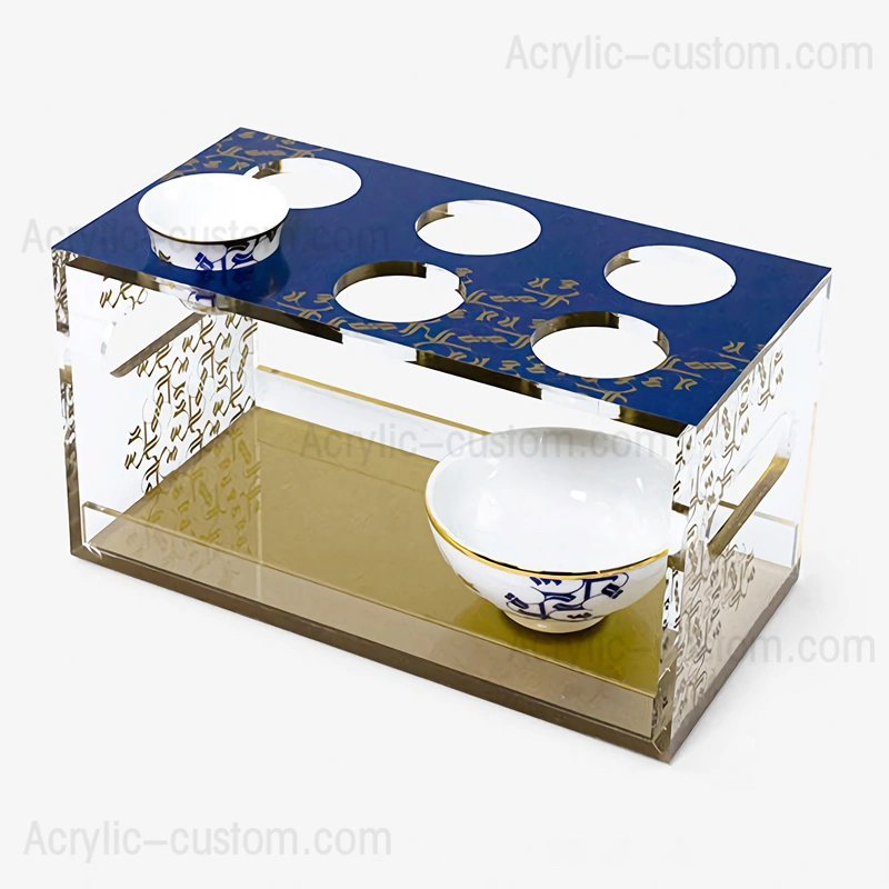 Arabic Coffee Cup Tray Holder - Acrylic Pattern Trays