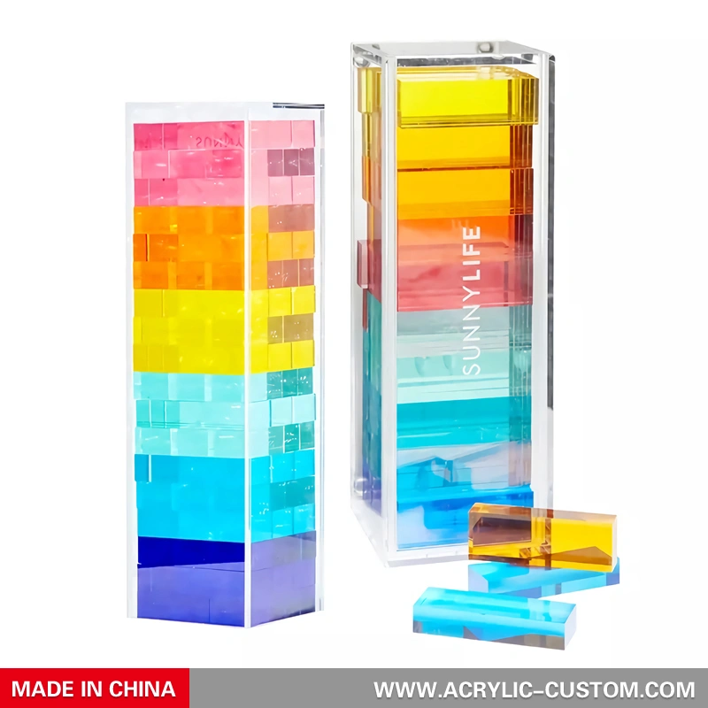 لعبة ألغاز تمبل بلوك ثلاثية الأبعاد - مجموعة برج تمبل أكريليك