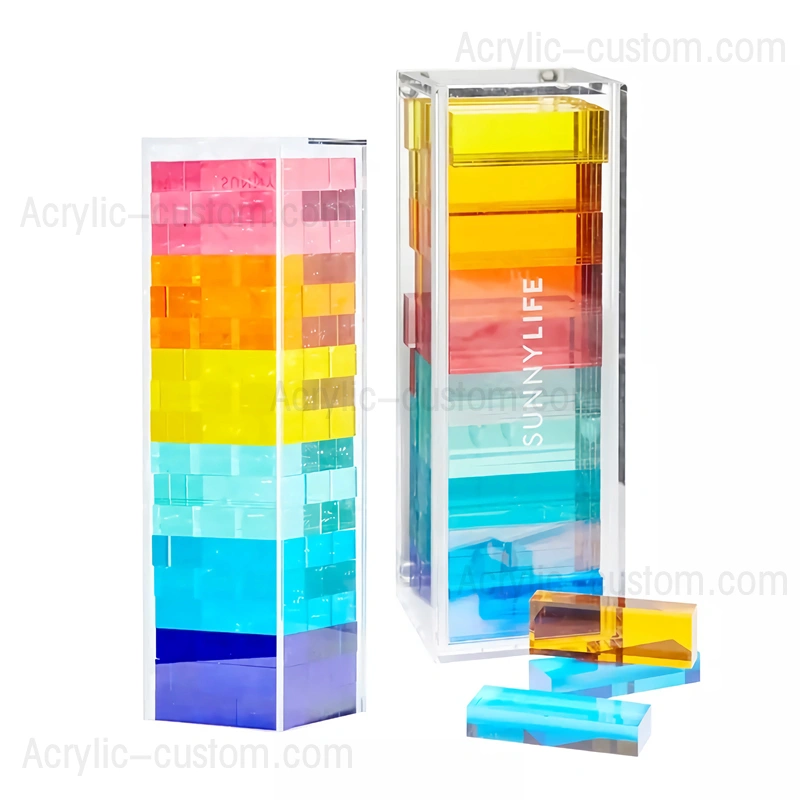 لعبة ألغاز تمبل بلوك ثلاثية الأبعاد - مجموعة برج تمبل أكريليك