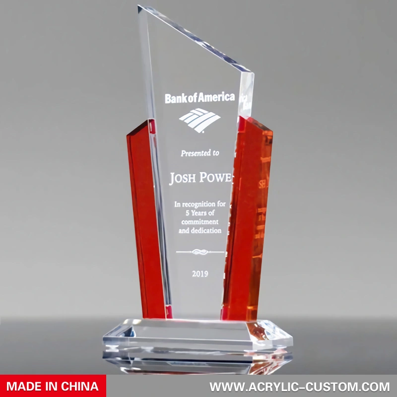カスタムロゴクリスタルアクリル賞-ルーサイト賞