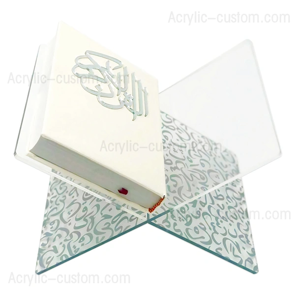 support de livre de coran ouvert - support de lecture de livre en acrylique