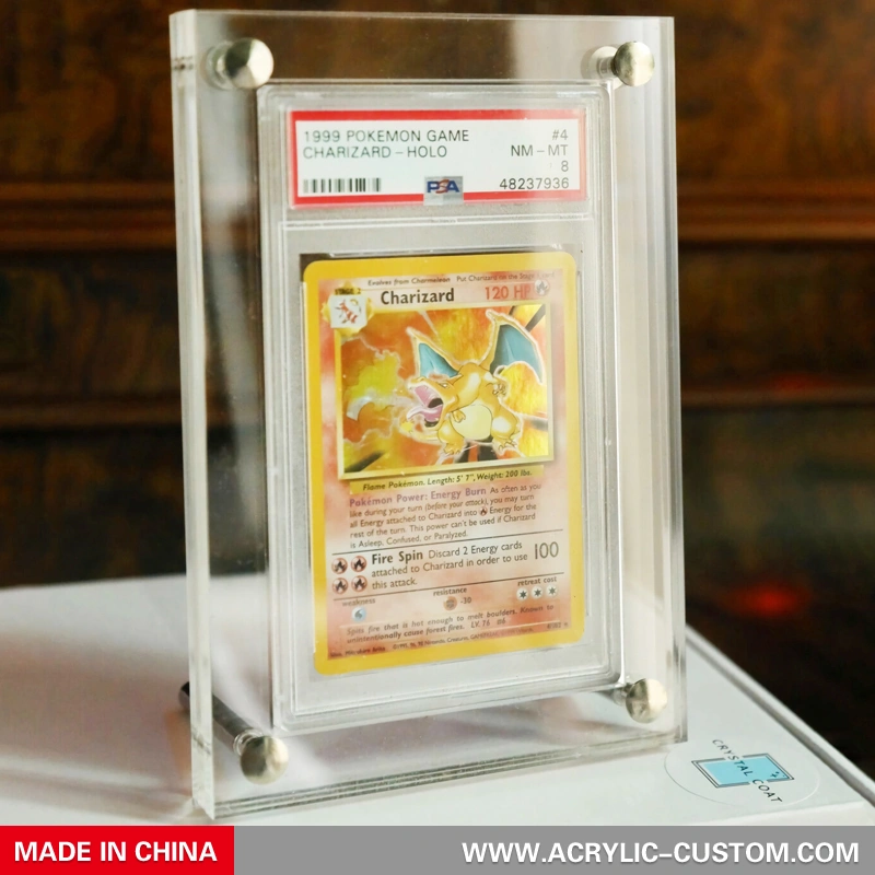 Tabletop Pokemon Card Frame - Acrylic Trading Card Holder Display