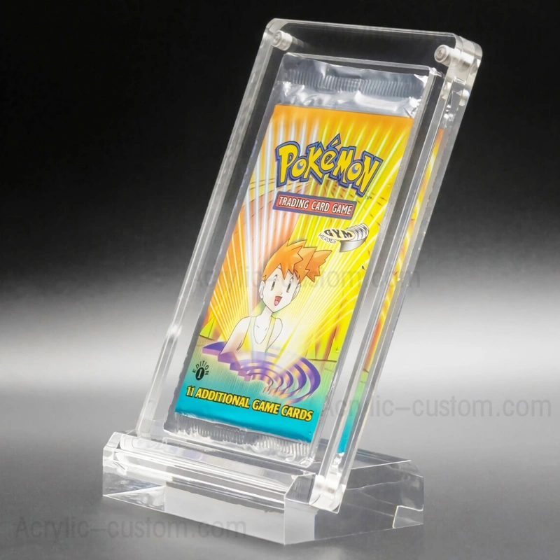 cadre de carte pokemon de table - présentoir de porte-cartes à  collectionner en acrylique