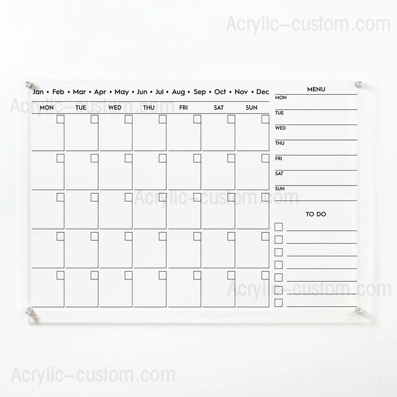 Minimalist Acrylic Wall Calendar Dry Erase Monthly Acrylic Calendar Minimalist Acrylic Wall Calendar Dry Erase Monthly Acrylic Calendar