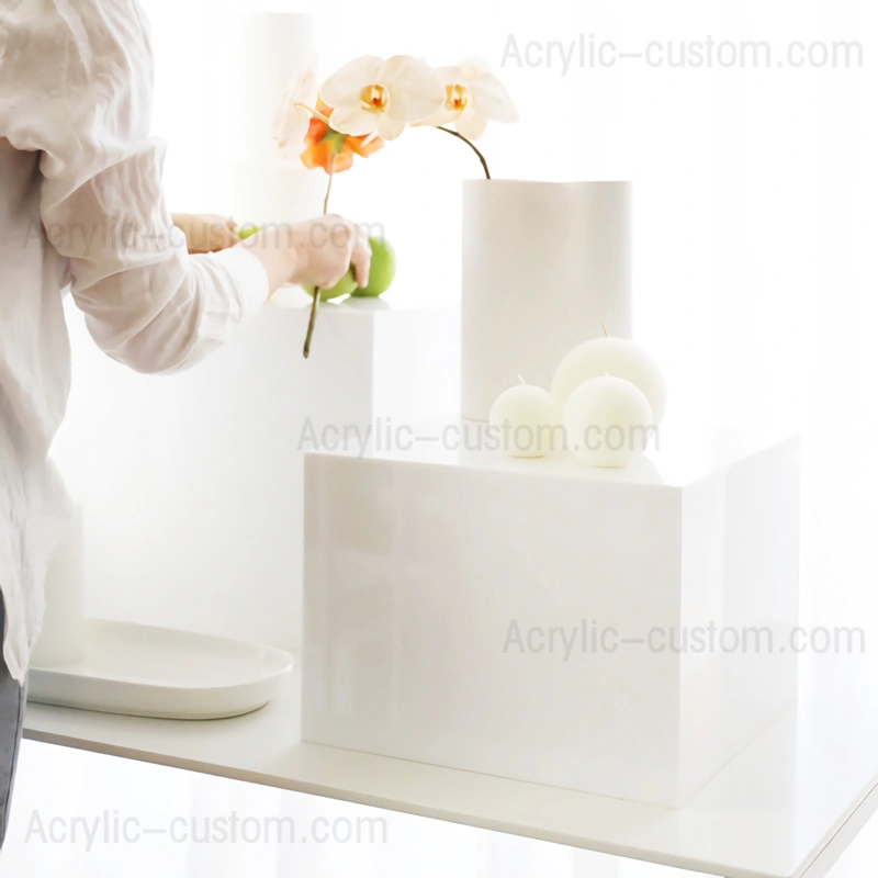 アクリル ライザー セット - 黒アクリル ディスプレイ ライザー