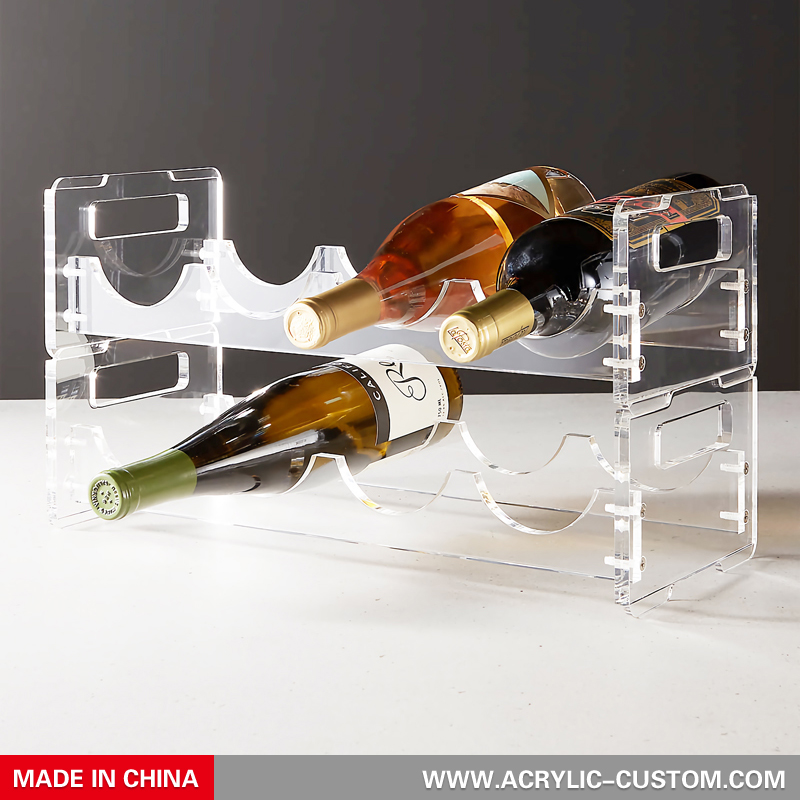 Acrylic wine discount bottle display case