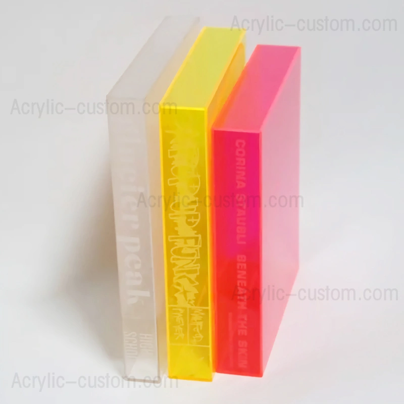 ネオンブックスリップケース - アクリルブックスリップケースカバー