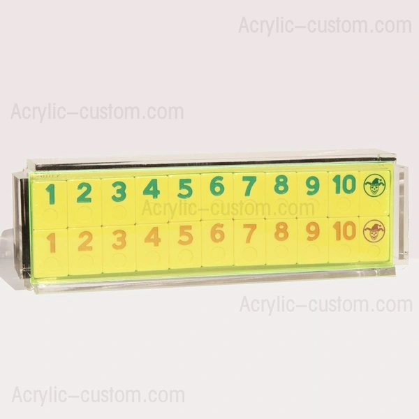 jeu de rami lucite - ensemble acrylique de jeu rummikub