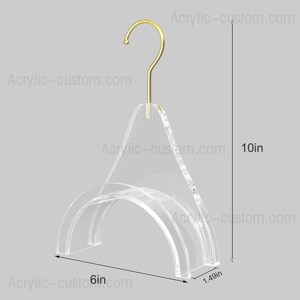 ルーサイト バッグ ハンガー フック - アクリル製ハンドバッグ ハンガー