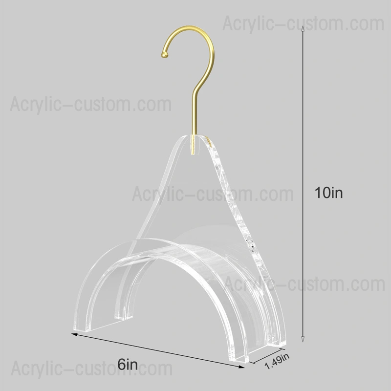 ルーサイト バッグ ハンガー フック - アクリル製ハンドバッグ ハンガー