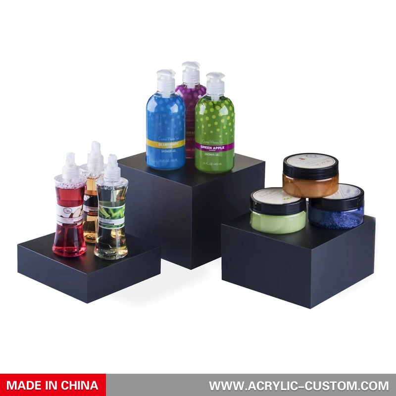 DIY アクリル ディスプレイ ライザー - テーブル ディスプレイ ブラック ライザー