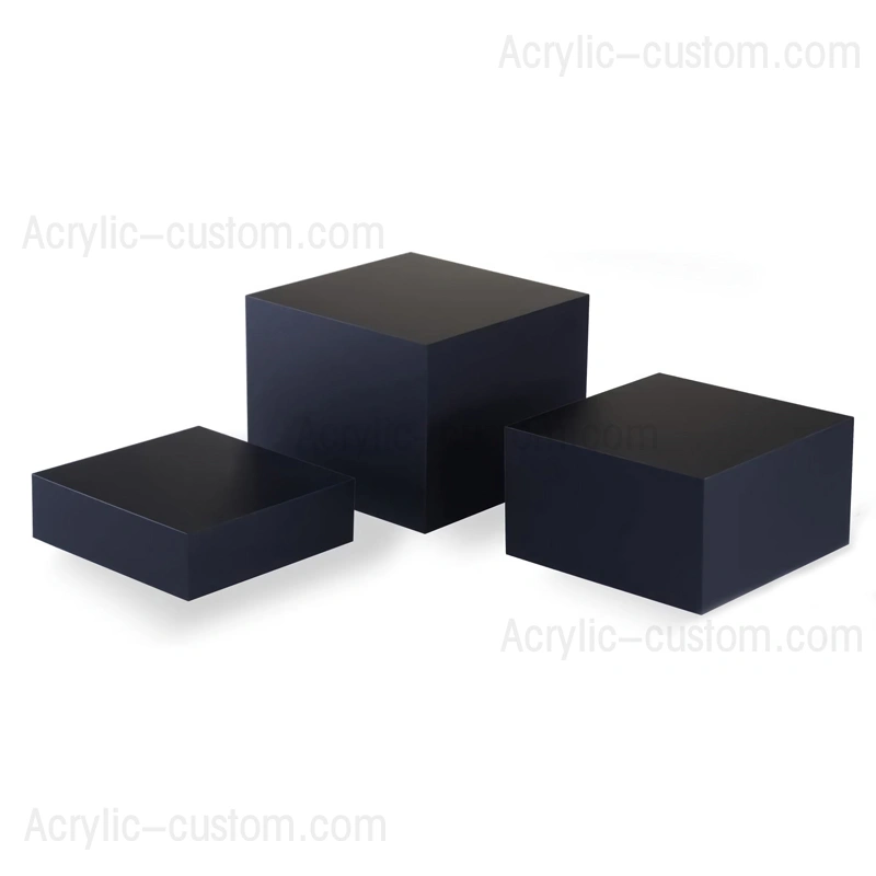 DIY アクリル ディスプレイ ライザー - テーブル ディスプレイ ブラック ライザー