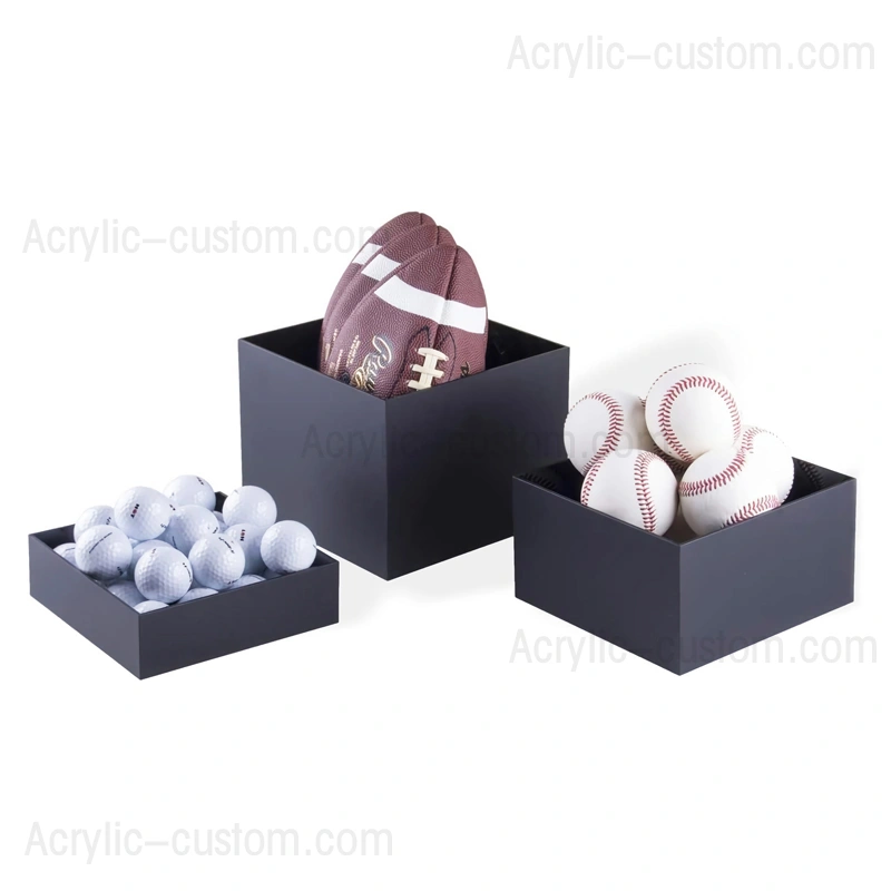 DIY アクリル ディスプレイ ライザー - テーブル ディスプレイ ブラック ライザー