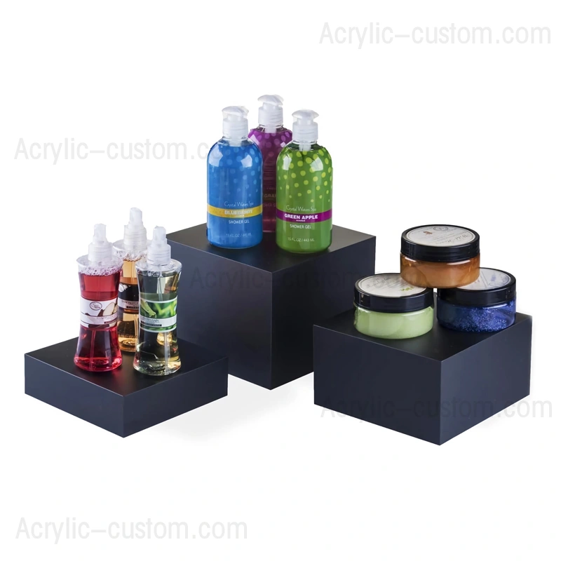 DIY アクリル ディスプレイ ライザー - テーブル ディスプレイ ブラック ライザー