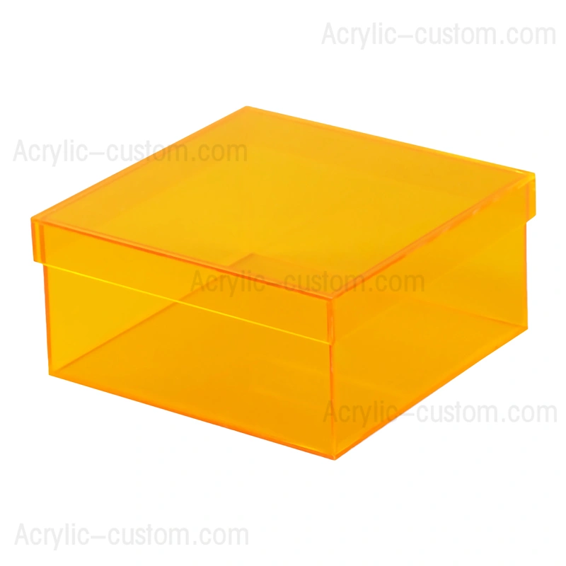 蓋付きのパーソナライズされたアクリルボックス - アクリルボックスの収納