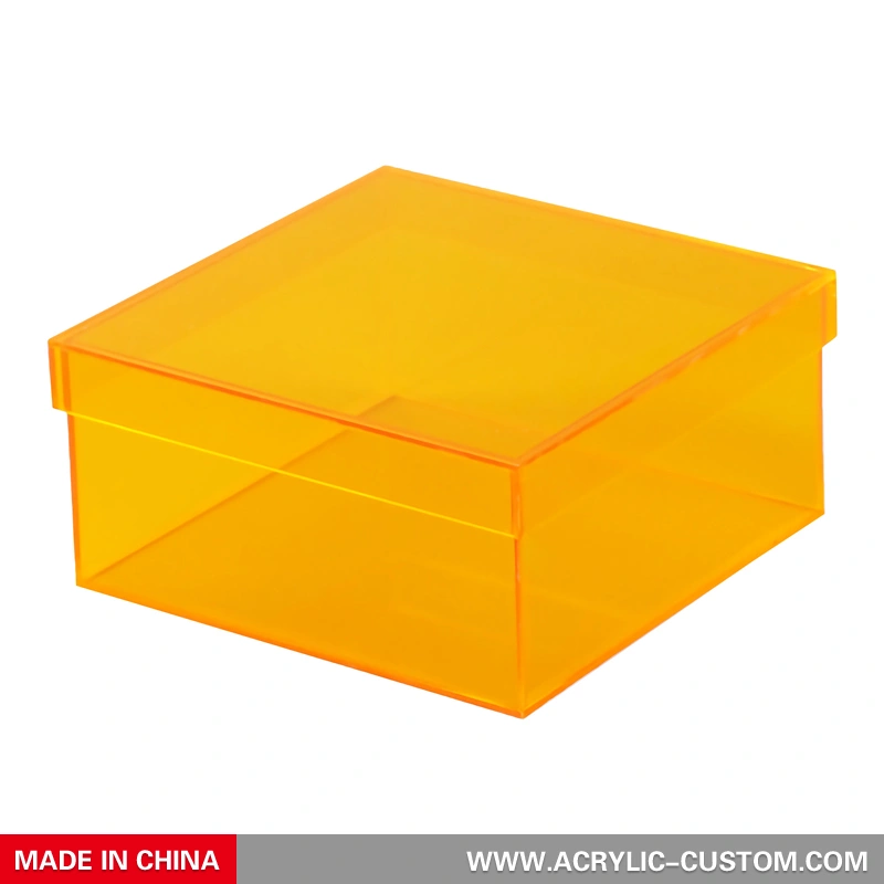 蓋付きのパーソナライズされたアクリルボックス - アクリルボックスの収納