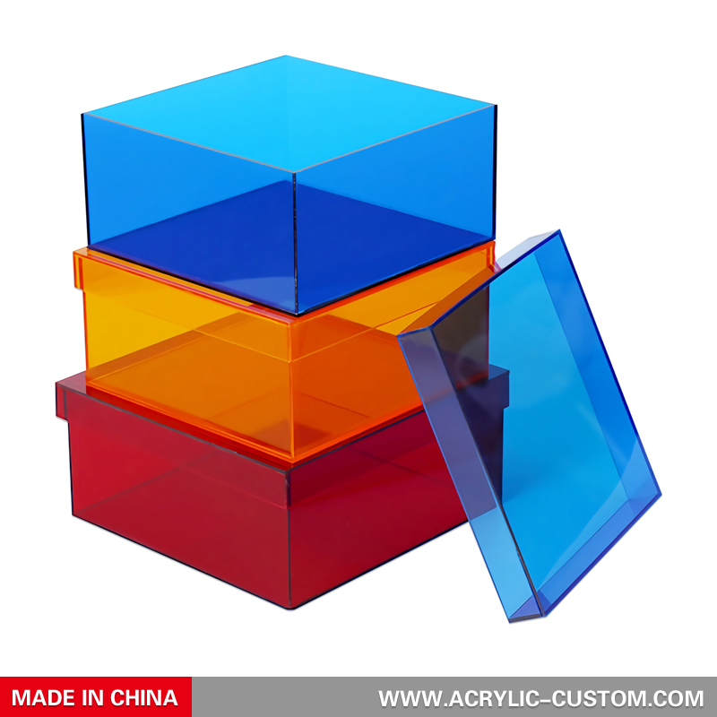 Custom Colorful Acrylic Box - Lucite Box