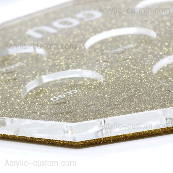 過ぎ越しのセダー ギフト - シルバー グリッター ルーサイト セダー プレート