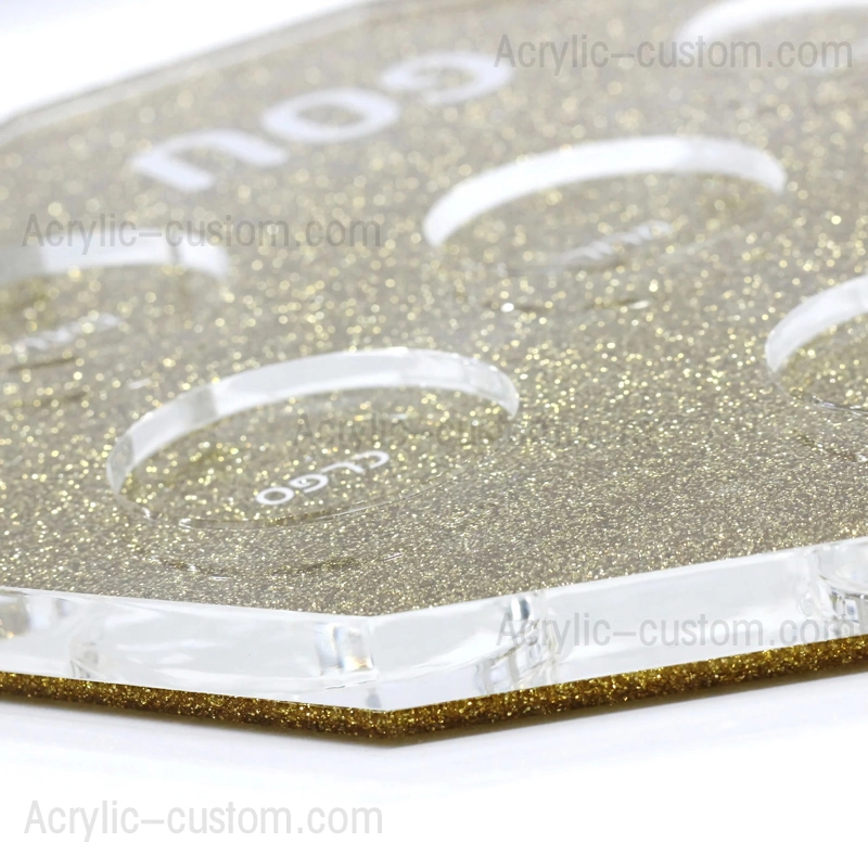 過ぎ越しのセダー ギフト - シルバー グリッター ルーサイト セダー プレート