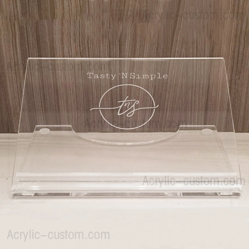 Люцитовый настольный штендер - акриловые подставки для книг