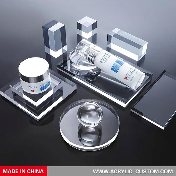 クリア研磨スタンピング ブロック - アクリル ディスプレイ ブロック