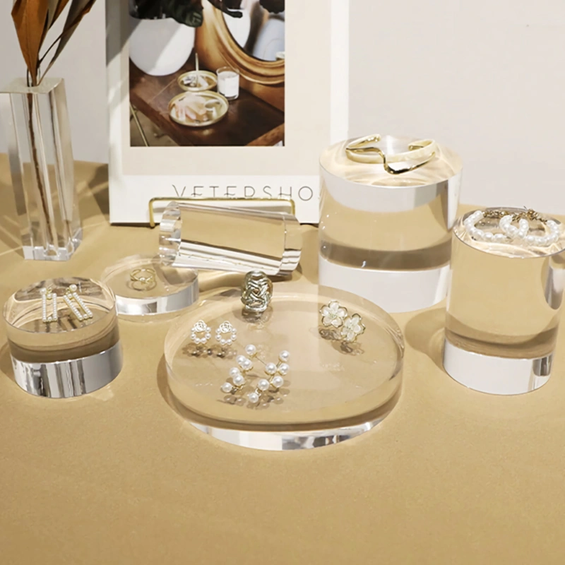 ジュエリーディスプレイベース - ソリッドルーサイトラウンドブロック