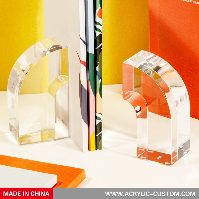 lucite bookends - モダンなブックエンド アクリル ブック スタンド
