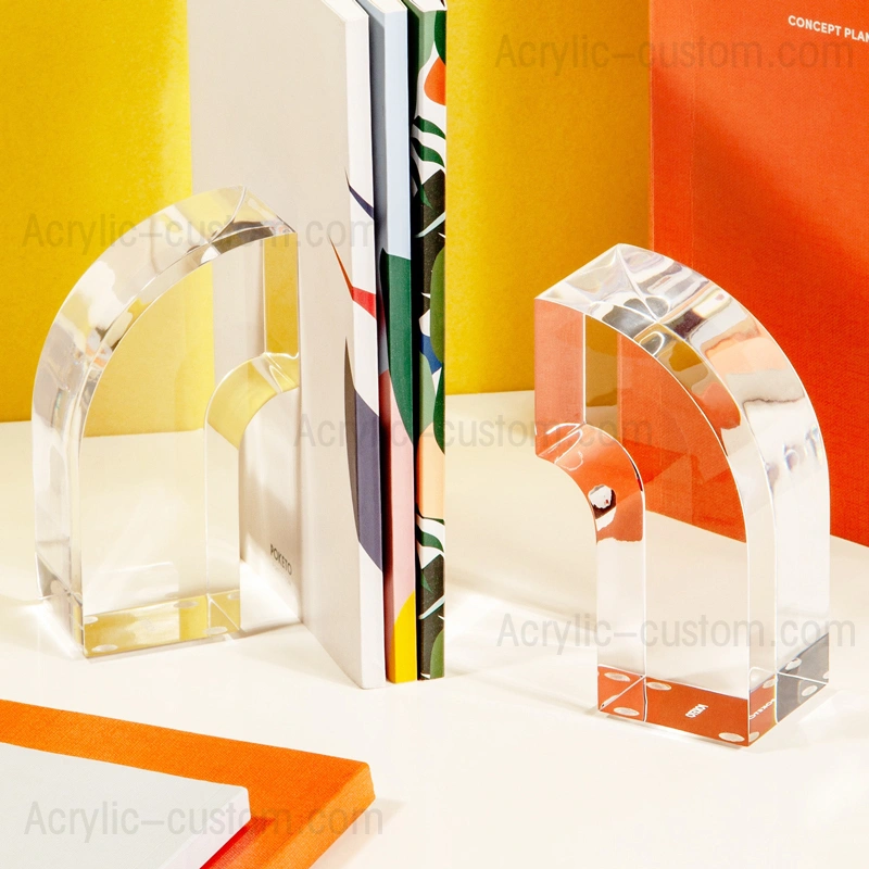 lucite bookends - モダンなブックエンド アクリル ブック スタンド