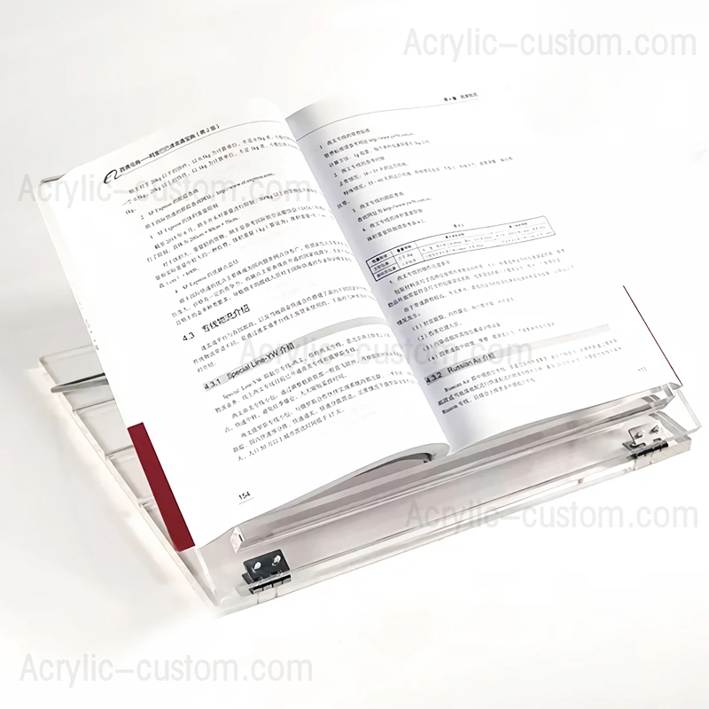 折り畳み式ルーサイト本棚 - テーブル トップ シュテンダー アクリル ブック スタンド