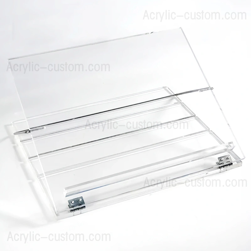 折り畳み式ルーサイト本棚 - テーブル トップ シュテンダー アクリル ブック スタンド