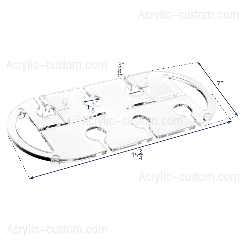 アクリル ワイングラス ラック - ルーサイト ワイン トレイ ホルダー