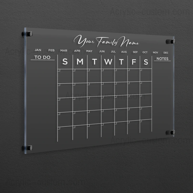パーソナライズ ホワイトボード カレンダー - ルーサイト ウォール カレンダー