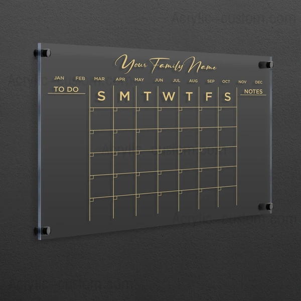 パーソナライズ ホワイトボード カレンダー - ルーサイト ウォール カレンダー